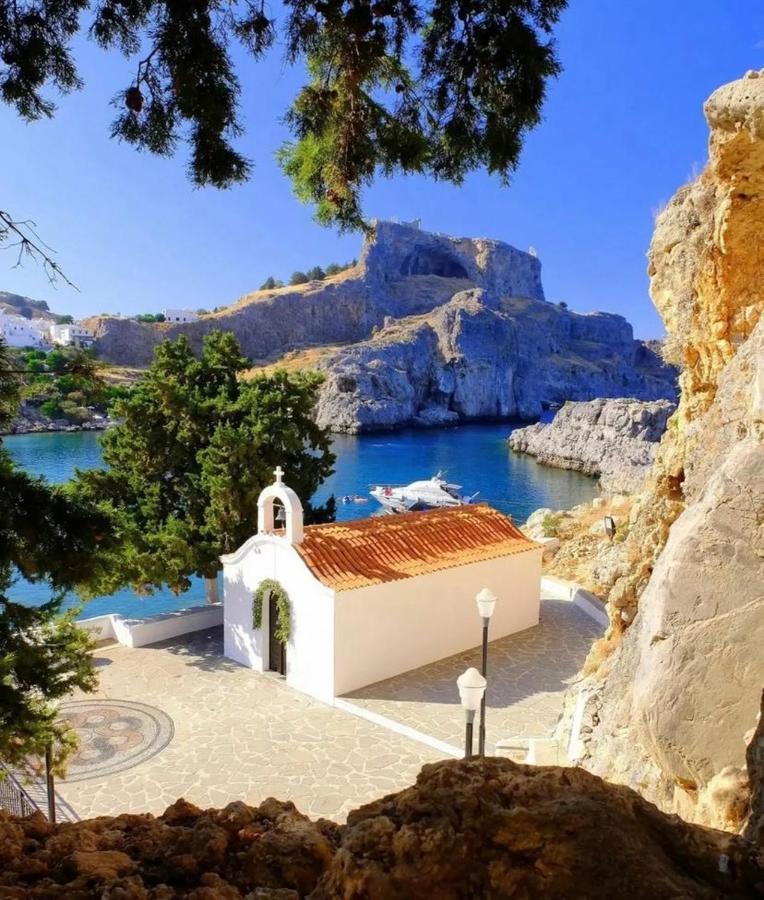 Fedra Apartments Lindos ภายนอก รูปภาพ